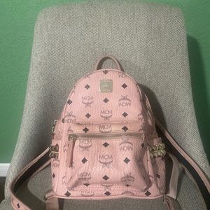 Small Pink MCM backpack